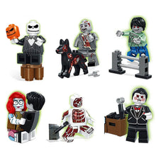 TBS23-28 6pcs/set Zombie Halloween Jack Skellington Ghost Horror Figures Halloween