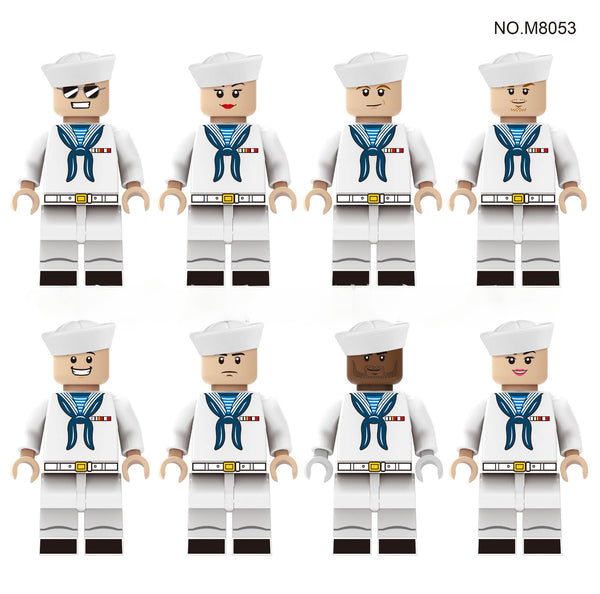 8pcs Navy minifigures M8053 – Joy Bricks