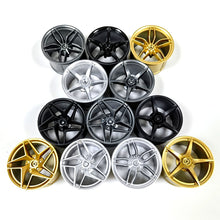 4pcs Ferrari 488 wheel 62.3 x 42mm chrome rims and 81.6x 44mm tiers 23799