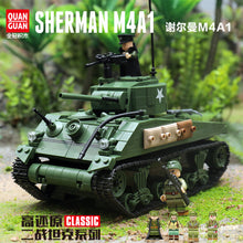 726PCS QUANGUAN 100081 Sherman M4A1 Tank