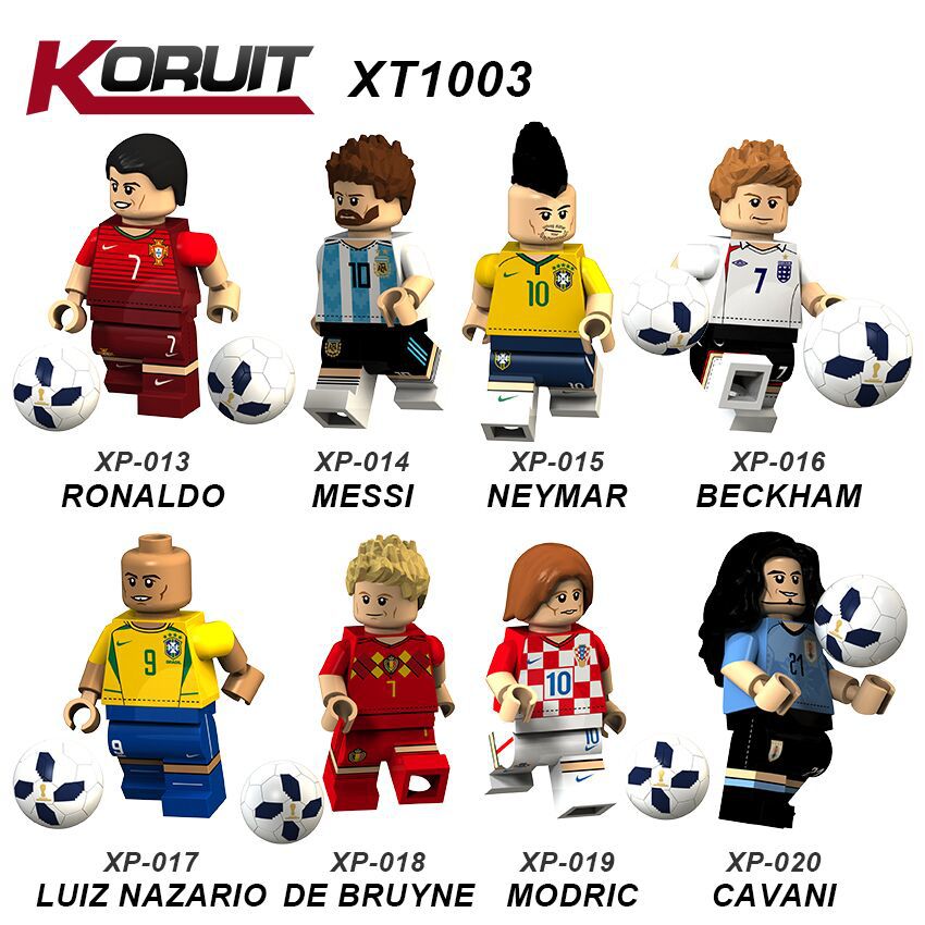 World Cup Lego Ronaldo Minifigure KT1003 World Cup Football