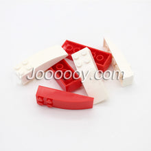 10pcs 6*2 Slope Curved MOC Bricks 44126