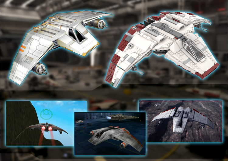 555PCS MOC-77452 V-Wing Airspeeder (SW Legends/Rogue Squadron