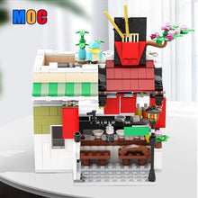 (Gobricks version) 441 pcs MOC-137613 31131 - Noodle Shop expended