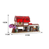 (Gobricks version) 800pcs+ MOC medieval agricultural market architecture in Europe