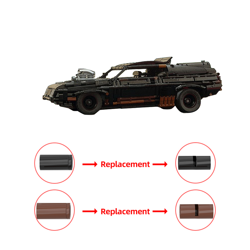 Gobricks version) 1510pcs MOC-35846 mad max Black Interceptor Gobricks version) 1510pcs MOC-35846 mad max Black Interceptor