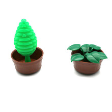 10PCS 5*5*2 Flower Pot With Holes MOC Bricks 64951