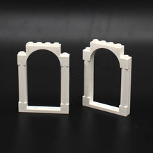 10pcs 40066 Door Frame 1x6x7 Rounded Pillars with Top Arch and Notches
