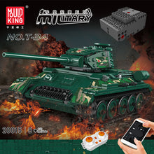 800PCS 20015 MOULDKING T-34 Medium Tank Simulate Recoil Sound(Dynamic with PF)