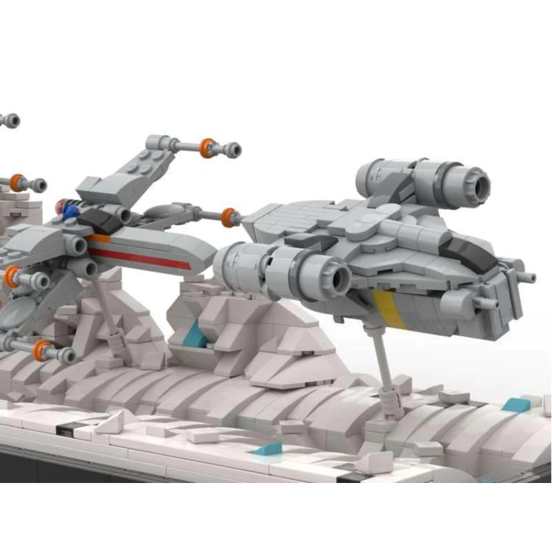 1061pcs MOC-56353 Razor Crest Ice Planet Pursuit Mandalorian S2