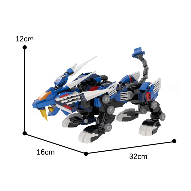653PCS Moc Zoids Blade Liger From Zoids Chaotic Century Animal