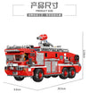 XB03028 03029 03030 03031 Technic Xingbao City Fire Truck The Rescue Vehicle Sets Building Ladder