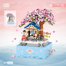 531pcs LOZ 1220  Castle Music Box cherry blossom(mini bricks) MINI Bricks