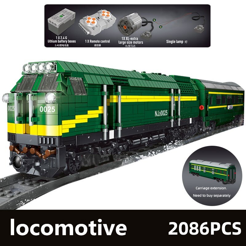 3095 PCS Mould King 12001 NJ2 Diesel Locomotives