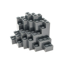 4pcs 8*8*6 Mountain Peak Stone MOC Bricks 23996