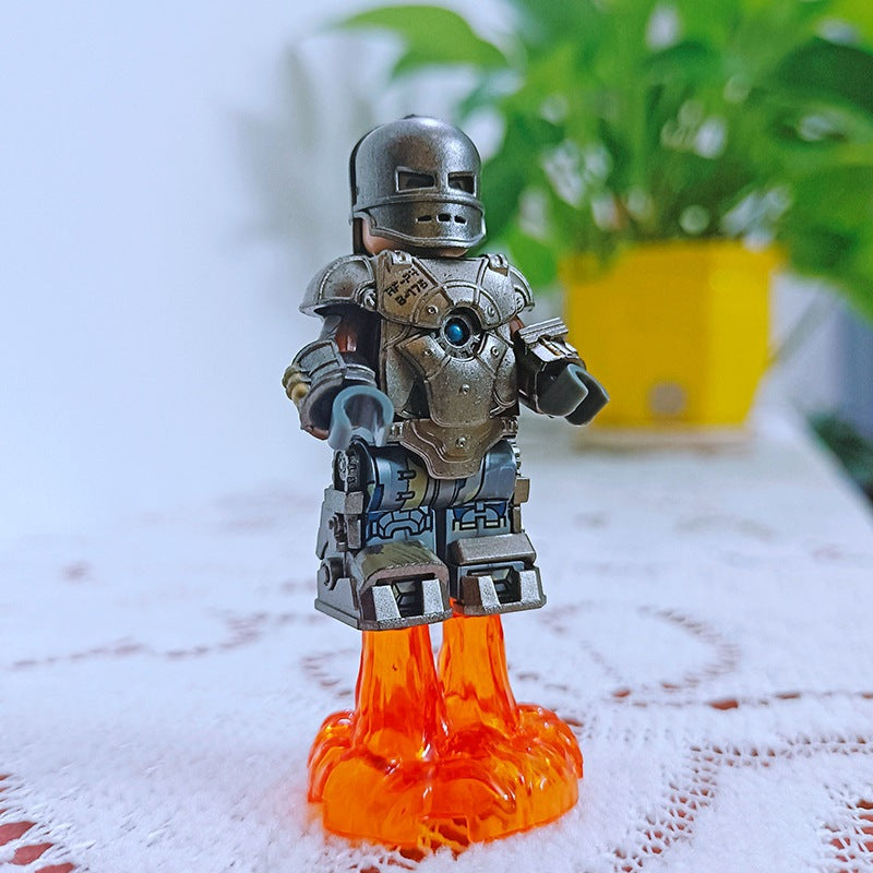 custom lego iron man helmet CQ01 Superhero Series Armor Helmet MK1 Minifigures – Joy Bricks