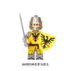 AH001- AH012 Medieval ancient rome knight soldier minifigure