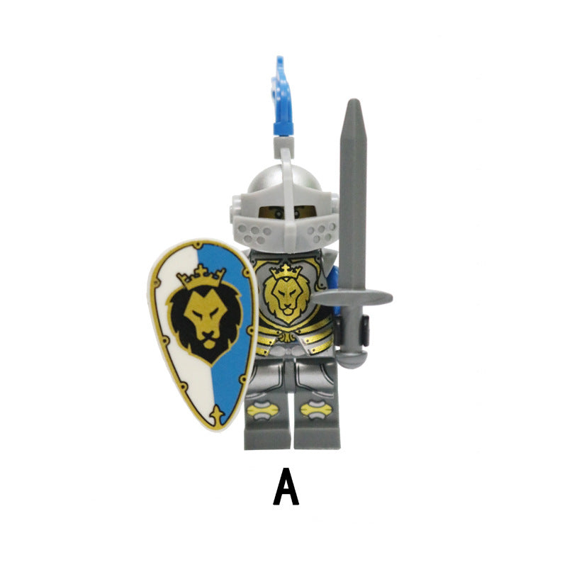 AX9801 blue lion knight minifigures