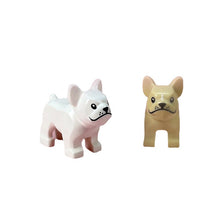 2pcs 29602 puppy bulldog animal