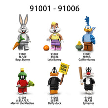 Anime Series Bugs Bunny Duffy Duck Minifigures 91001-91006