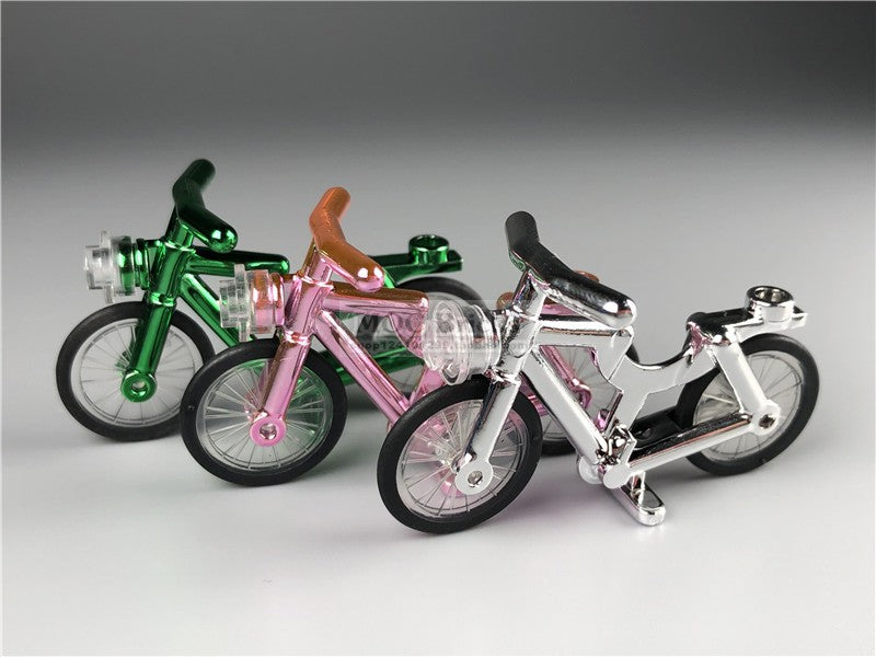 Chrome Bicycle Motorcycle Minifigure Accessories