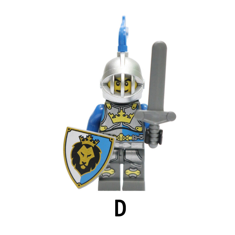 AX9801 blue lion knight minifigures