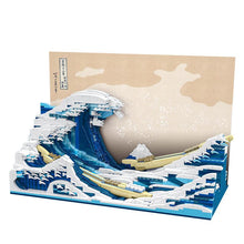 1830PCS DK3003 Famous Painting Series: Kanagawa Surfing