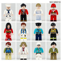 M8018 Police nurse painter cook stewardess minifigures