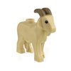2pcs 95341pb01 Goat with Dark Tan Horns and Medium Nougat Spots Pattern