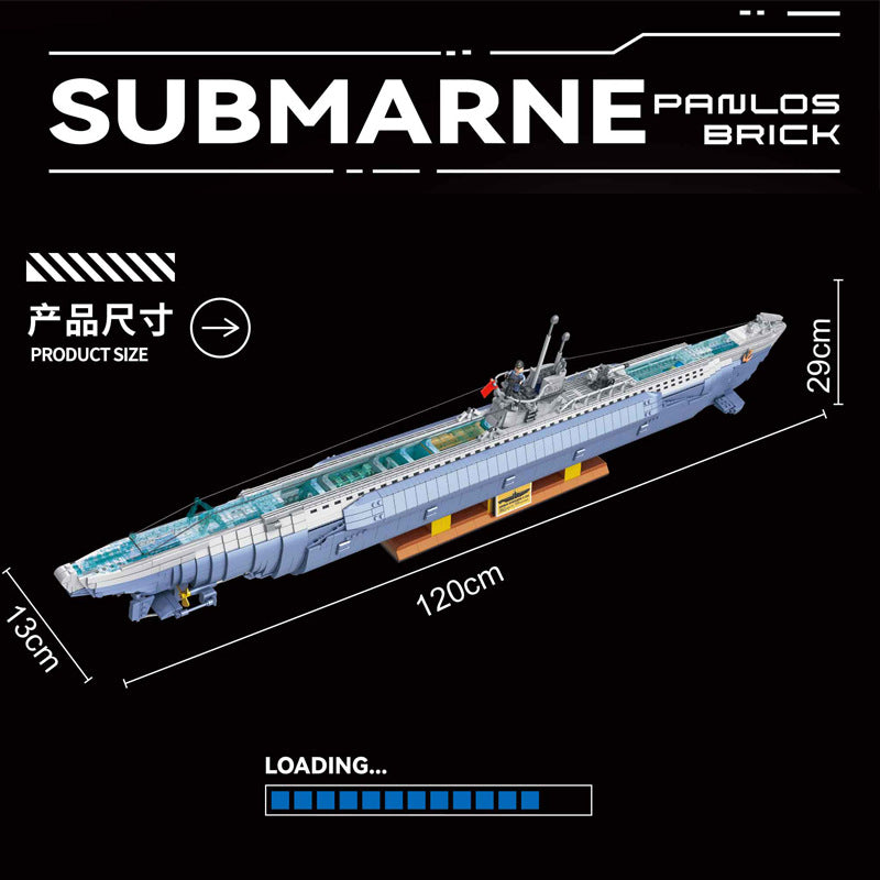 6172PCS PANLOS 628011 Germany U-Boat Type VIIC Submarine