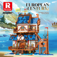 2450PCS Reobrix 66007 Medieval European Fishing House