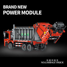 1689PCS MOULD KING 15019 Garbage Collection Truck Electric Remote Control