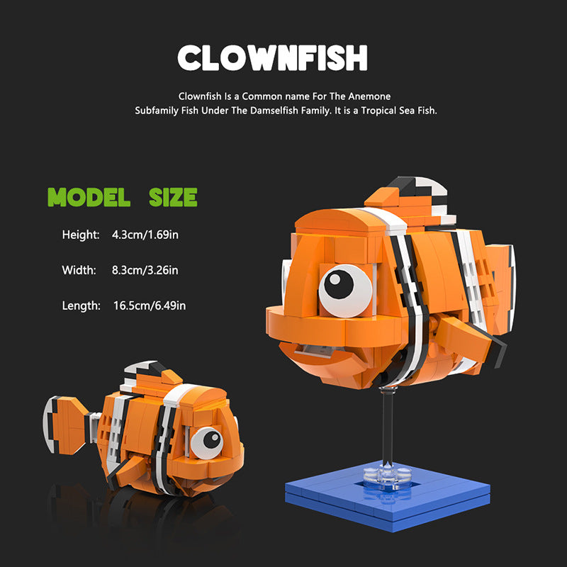 165PCS MOC Clown Fish