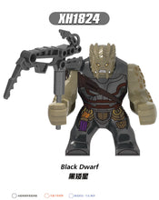 XH1824 superhero series black dwarf big minifigure