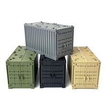 MOC Military Container Building Blocks Box Toys  WW2 War Base