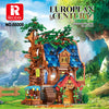 2566PCS Reobrix 66008 Medieval European Tree House