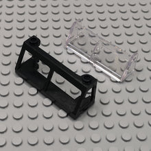 1 pair 13760+13756 MOC Windscreen 2x6x2 Train with Trans-Clear Glass