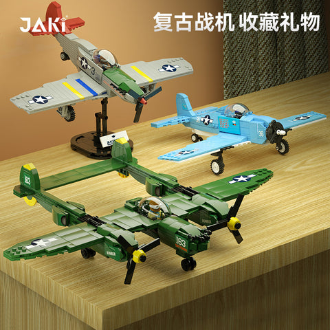 JAKI 9158 9159 9160 German Iron Horse F2F Hell Tiger P-38 Thunder Fighter