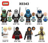 X0343 star wars series boba luke carla minifigures