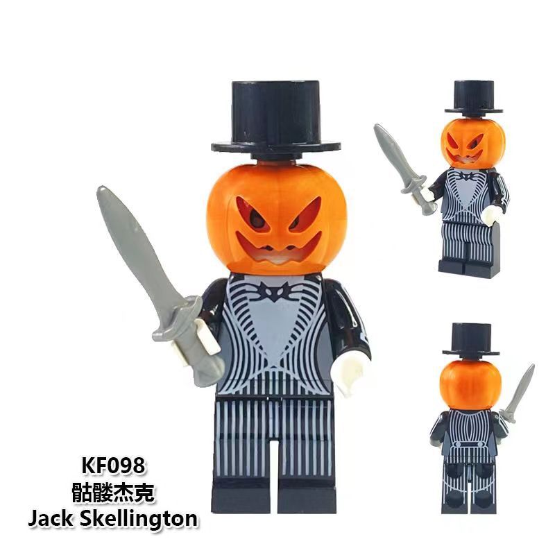 KF098 Skeleton Jack Skellington minifigure – Joy Bricks