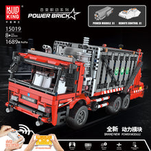 1689PCS MOULD KING 15019 Garbage Collection Truck Electric Remote Control