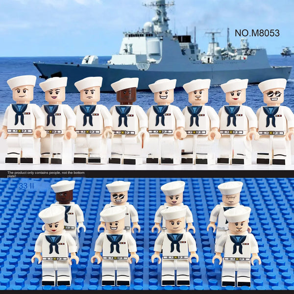 8pcs Navy minifigures M8053 – Joy Bricks