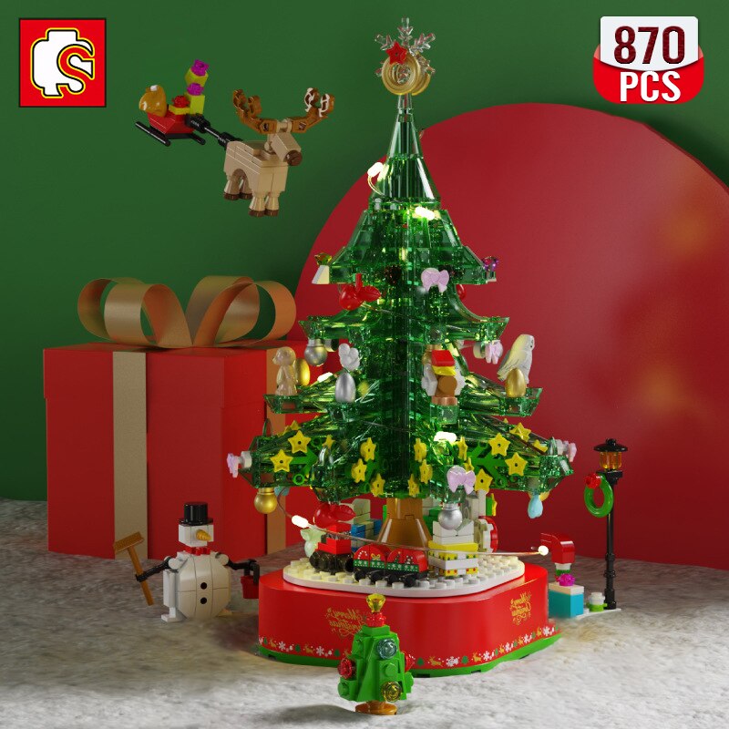 870PCS SEMBO 601164 Christmas Party Music Box – Joy Bricks