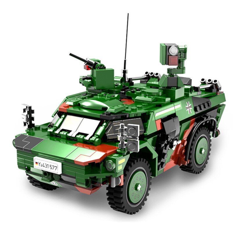 692pcs xb06053 Fennek Wheeled Armored Reconnaissance Vehicle