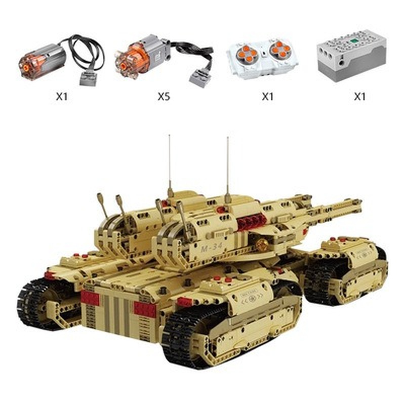 3296PCS MOULDKING 20011 RC Mammoth Tank（with motors)