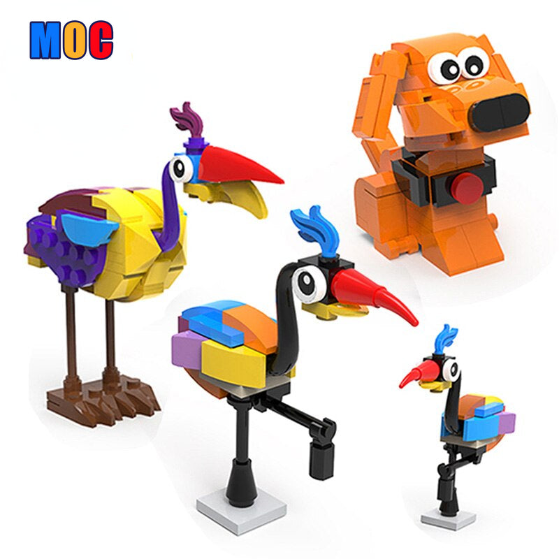 214pcs  MOC Spark Bird and Dog