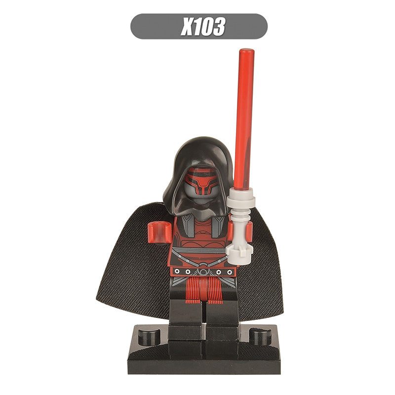 XH102  XH103 star wars series black warrior Darth Raven minifigures