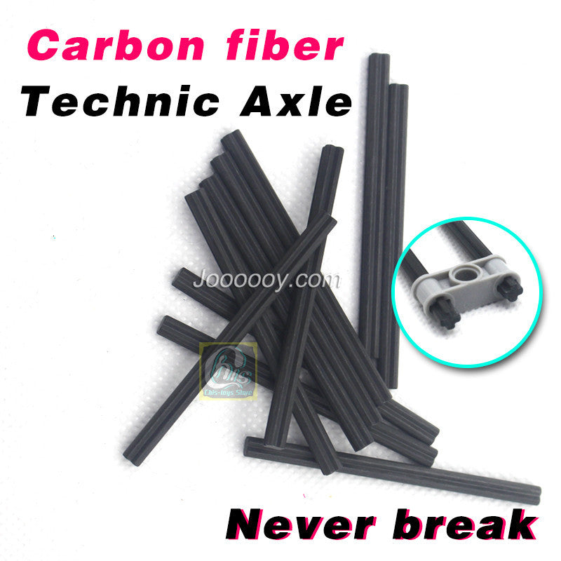 4pcs MOC Carbon fiber Technic Axle 4519 3705 32073 3706