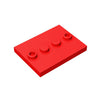 20pcs 88646  minifigure base  Modified 3 x 4 with 4 Studs in Center