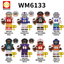 WM6133 Rugby series Philadelphia Eagles Dallas Cowboys Minifigures